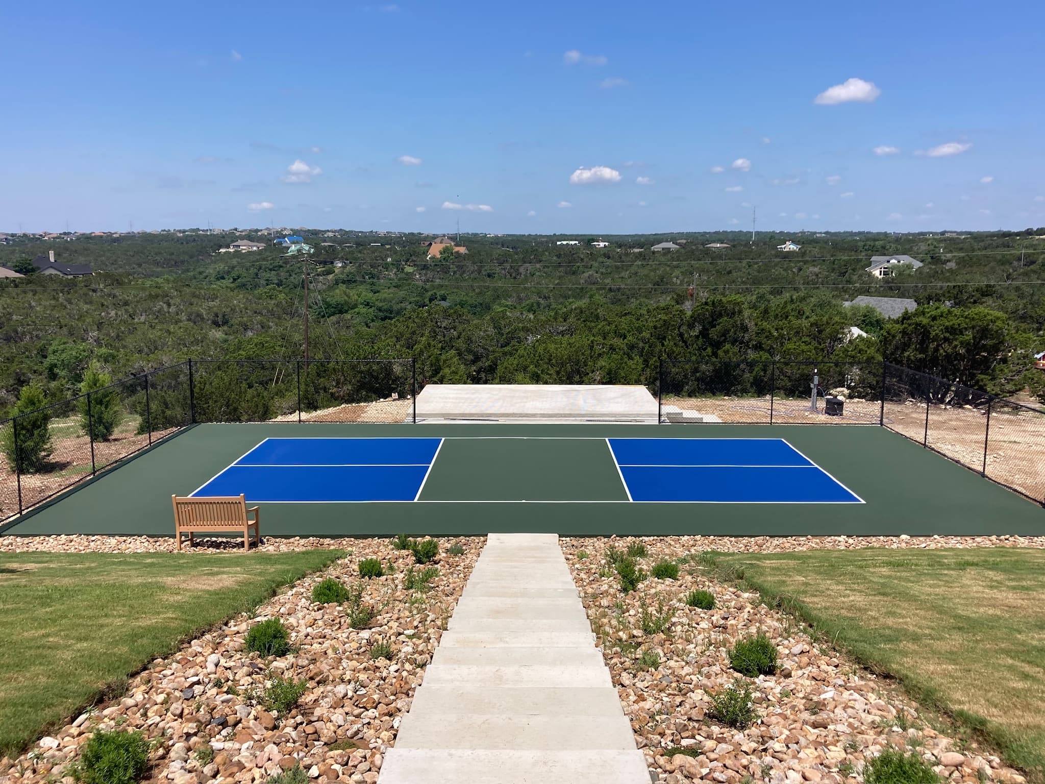 After — finished pickleball court